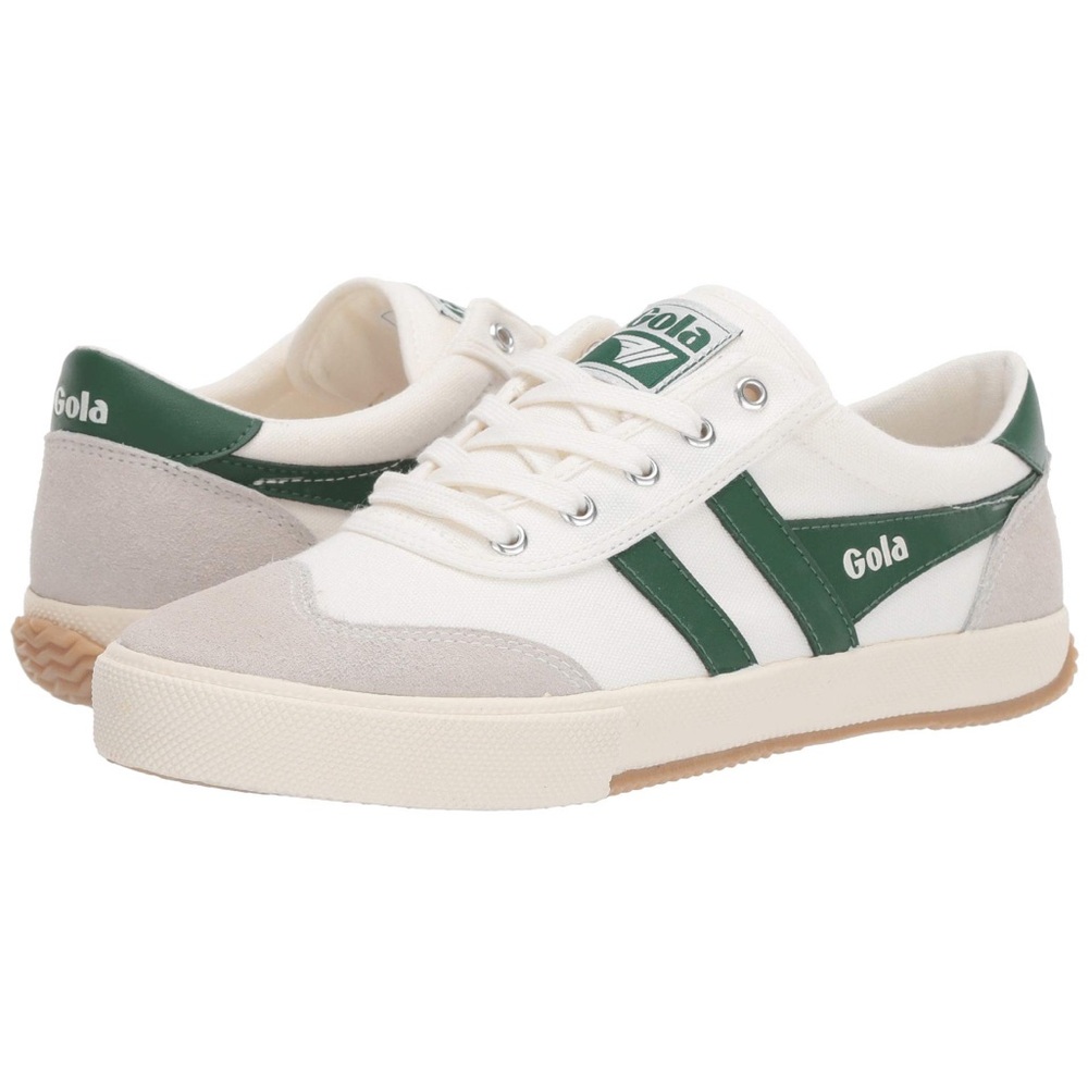 Gola Badminton Off White / Green Sneakers Womens 8.5